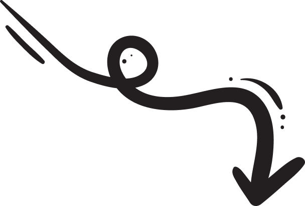 squiggly arrow